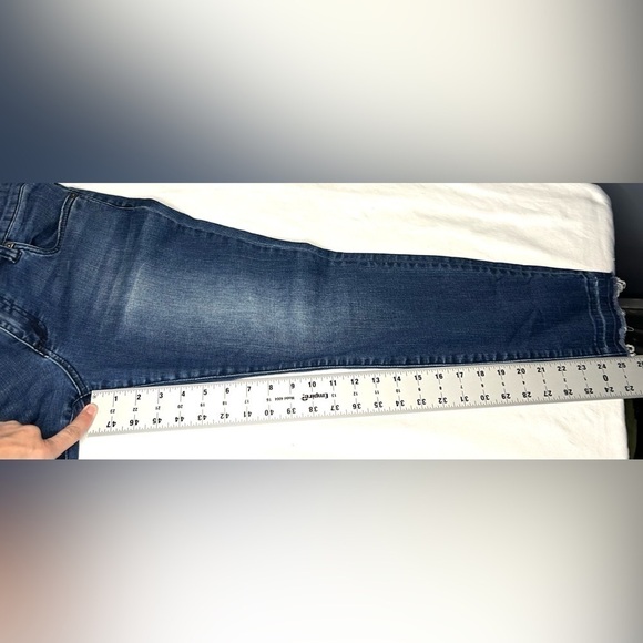 KUT FROM THE KLOTH Ankle Skinny Frayed Hem Blue Jeans Women’s Size 6 - Picture 11 of 16